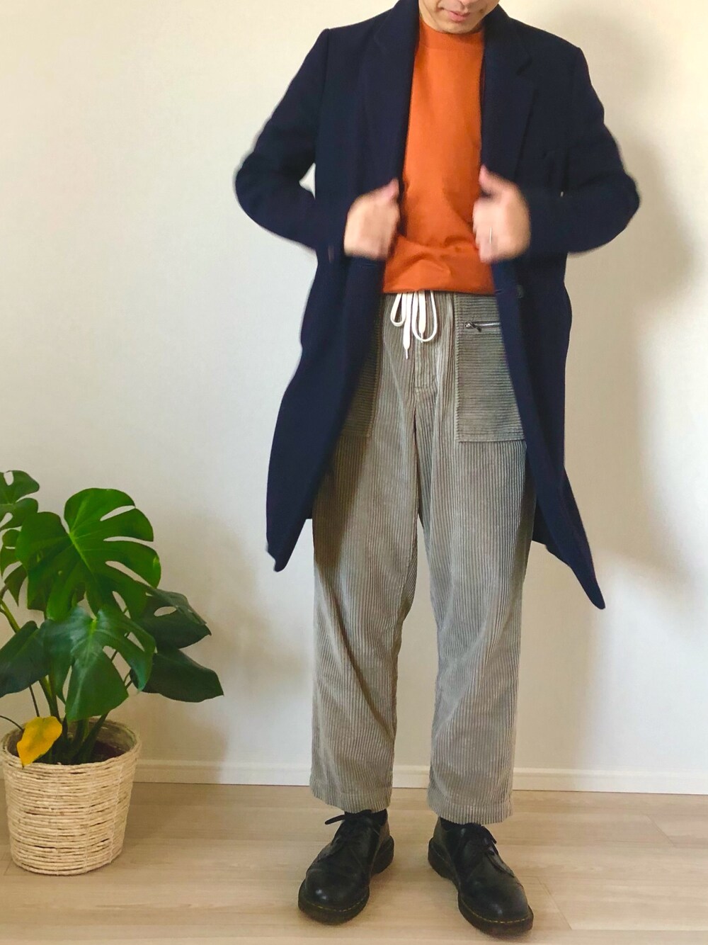 【STUDIOUS】ダブルクロスメルトンダブルチェスターコート STUDIOUS（ステュディオス）の「【STUDIOUS】ダブルクロス