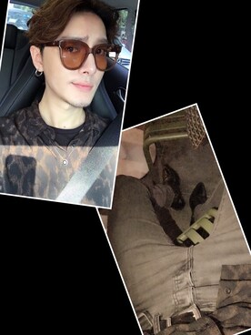 「YSL（ワイエスエル）のアイテム（ブーツ）」を使った、Xzyさん（メンズ・179cm）の夏コーディネート