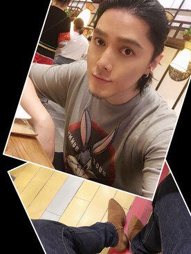 「YSL（ワイエスエル）のアイテム（ブーツ）」を使った、Xzyさん（メンズ・179cm）の夏コーディネート
