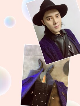 「YSL（ワイエスエル）のアイテム（ブーツ）」を使った、Xzyさん（メンズ・179cm）の秋コーディネート