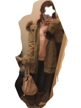 「CECIL McBEE（セシルマクビー）のアイテム（モッズコート）」を使った、こたつんさん（レディース・158cm）の冬コーディネート