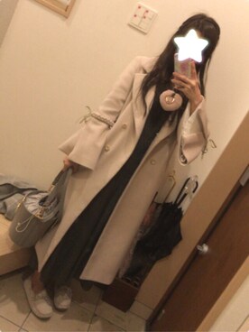 「フレアスリーブ」｜「アイテム（その他アウター）」を使った、こたつんさん（レディース・158cm）の春コーディネート