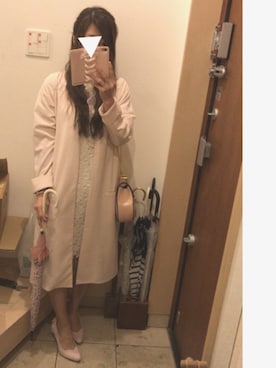 「レースワンピース」｜「アイテム（財布/小物）」を使った、こたつんさん（レディース・158cm）の春コーディネート