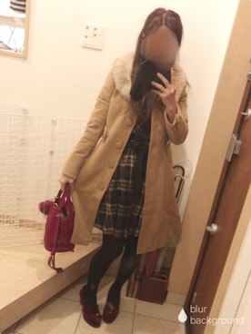 「Xmiss（キスミス）のアイテム」を使った、こたつんさん（レディース・158cm）の秋コーディネート