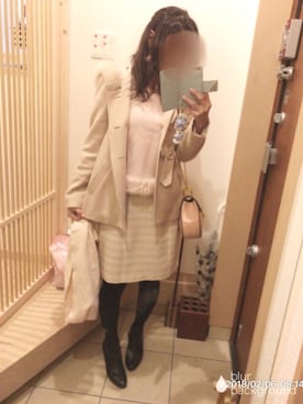 「Joias（ジョイアス）のアイテム」を使った、こたつんさん（レディース・158cm）の冬コーディネート