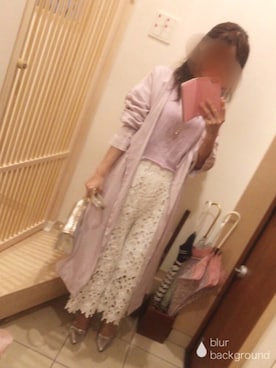 「ラベンダー」｜こたつんさん（レディース・158cm）の春コーディネート