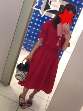 「Supreme.La.La.（シュープリームララ）のアイテム（バッグ）」を使った、こたつんさん（レディース・158cm）の夏コーディネート