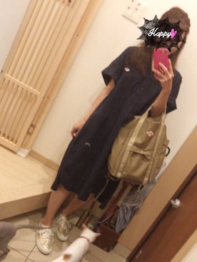 「DANTON（ダントン）のアイテム（ワンピース/ドレス）」を使った、こたつんさん（レディース・158cm）の夏コーディネート