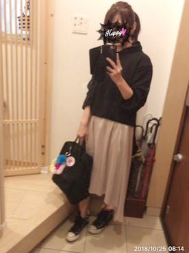 「EMODA（エモダ）のアイテム（財布/小物）」を使った、こたつんさん（レディース・158cm）の秋コーディネート