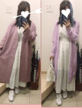 「ECLIN（エクラン）のアイテム（その他アウター）」を使った、こたつんさん（レディース・158cm）の春コーディネート