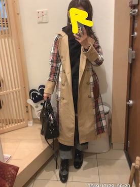 「オックスフォードシューズ」｜「アイテム（ジャケット/アウター）」を使った、こたつんさん（レディース・158cm）の秋コーディネート
