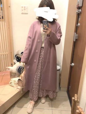 「ECLIN（エクラン）のアイテム（その他アウター）」を使った、こたつんさん（レディース・158cm）の春コーディネート