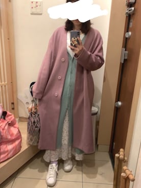 「ECLIN（エクラン）のアイテム（その他アウター）」を使った、こたつんさん（レディース・158cm）の春コーディネート