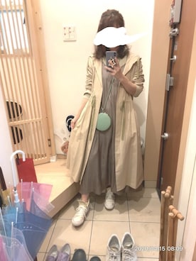 「KOBE LETTUCE（コウベレタス）のアイテム（その他アウター）」を使った、こたつんさん（レディース・158cm）の春コーディネート