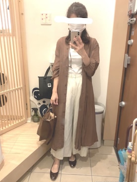 「frames RAY CASSIN（フレームスレイカズン）のアイテム（ワンピース/ドレス）」を使った、こたつんさん（レディース・158cm）の夏コーディネート