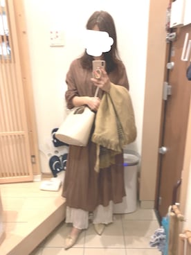 「frames RAY CASSIN（フレームスレイカズン）のアイテム（ワンピース/ドレス）」を使った、こたつんさん（レディース・158cm）の秋コーディネート