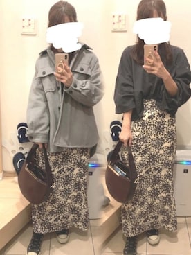 「スエット」｜「アイテム（その他アウター）」を使った、こたつんさん（レディース・158cm）の秋コーディネート