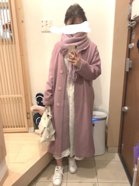 「ECLIN（エクラン）のアイテム（その他アウター）」を使った、こたつんさん（レディース・158cm）の春コーディネート