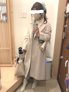 「シュシュ」｜「アイテム（ジャケット/アウター）」を使った、こたつんさん（レディース・158cm）の春コーディネート