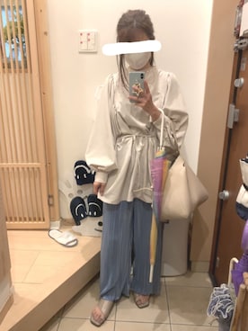 「Cocoonist（コクーニスト）のアイテム」を使った、こたつんさん（レディース・158cm）の春コーディネート