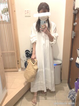 「ナチュラルスタイル」｜「アイテム（その他）」を使った、こたつんさん（レディース・158cm）の夏コーディネート