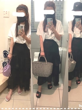 「ミッキーT」｜「アイテム（その他）」を使った、こたつんさん（レディース・158cm）の夏コーディネート
