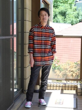 「BDシャツ」｜ShikouHiwatashiさん（メンズ・170cm）の夏コーディネート