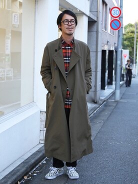 「FACTOTUM（ファクトタム）のアイテム（その他アウター）」を使った、ShikouHiwatashiさん（メンズ・170cm）の秋コーディネート