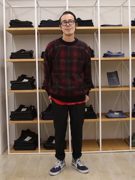 「alain mikli（アランミクリ）のアイテム」を使った、ShikouHiwatashiさん（メンズ・170cm）の秋コーディネート