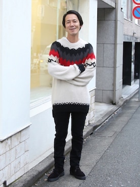「FACTOTUM（ファクトタム）のアイテム（ブーツ）」を使った、ShikouHiwatashiさん（メンズ・170cm）の秋コーディネート