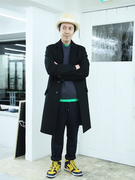 「FACTOTUM（ファクトタム）のアイテム（ジャケット/アウター）」を使った、ShikouHiwatashiさん（メンズ・170cm）の冬コーディネート