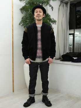 「FACTOTUM（ファクトタム）のアイテム（ジャケット/アウター）」を使った、ShikouHiwatashiさん（メンズ・170cm）の冬コーディネート