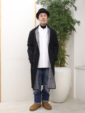 「FACTOTUM（ファクトタム）のアイテム（ジャケット/アウター）」を使った、ShikouHiwatashiさん（メンズ・170cm）の冬コーディネート