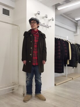 「FACTOTUM（ファクトタム）のアイテム（ジャケット/アウター）」を使った、ShikouHiwatashiさん（メンズ・170cm）の冬コーディネート
