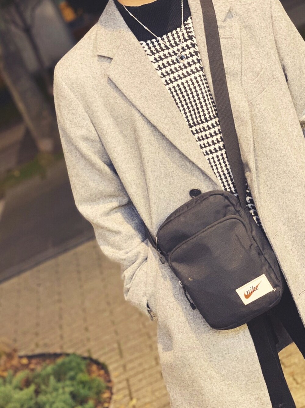 「GUのアイテム（スーツジャケット、グレー系）」を使った、kazu1028wegoさん（メンズ・169cm）の秋コーディネートの1枚目の写真