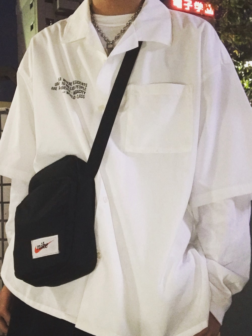 「WEGOのアイテム（その他トップス、ホワイト系）」を使った、kazu1028wegoさん（メンズ・170cm）の秋コーディネートの1枚目の写真