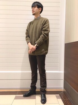 浅野達大さん（メンズ・175cm）の冬コーディネート