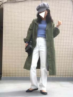 「AS KNOW AS plus（アズノゥアズプラス）のアイテム（その他アウター）」を使った、TASIA さん（レディース・155cm）の春コーディネート