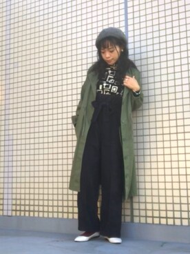 「AS KNOW AS plus（アズノゥアズプラス）のアイテム（その他アウター）」を使った、TASIA さん（レディース・155cm）の秋コーディネート