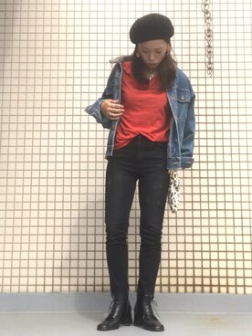 「AGNOST（アグノスト）のアイテム」を使った、TASIA さん（レディース・155cm）の秋コーディネート