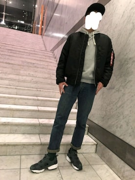 たこやき侍さん(メンズ・181cm)の冬コーディネート