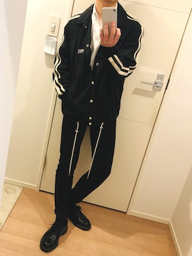 「DIESEL（ディーゼル）のアイテム（ナイロンジャケット）」を使った、HIROさん（メンズ・172cm）の春コーディネート