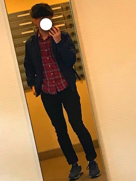 「Ralph Lauren」｜「アイテム（ブルゾン）」を使った、あべさん（メンズ・173cm）の冬コーディネート