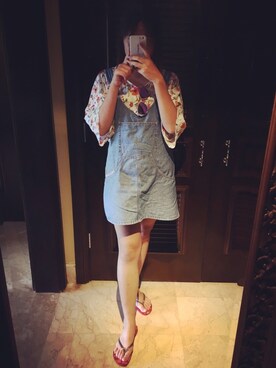 「PULL&BEAR（プルアンドベア）のアイテム（ワンピース）」を使った、Jinさん（レディース・172cm）の秋コーディネート
