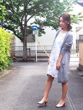 「Balancoire（ブランコアール）のアイテム」を使った、YUKOさん（レディース・154cm）の春コーディネート