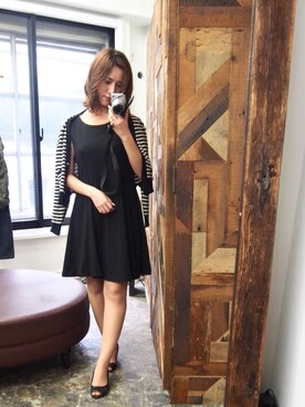 「Balancoire（ブランコアール）のアイテム」を使った、YUKOさん（レディース・154cm）の春コーディネート