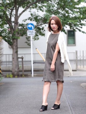 Snidel スナイデル の デニムフリンジワンピース ワンピース Wear