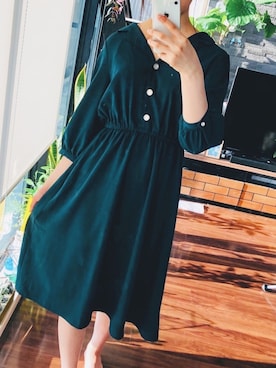 「アイテム（ワンピース/ドレス）」を使った、shizuku20010929さん（レディース・164cm・10代）の夏コーディネート