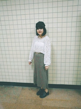「Kastane」｜「アイテム（ブーティ）」を使った、makotoさん（レディース・168cm）の秋コーディネート