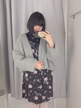 「Another Edition（アナザーエディション）のアイテム（ノーカラージャケット）」を使った、makotoさん（レディース・168cm）の冬コーディネート